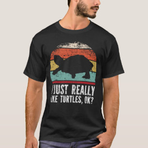 Camiseta Es Gracioso Que Me Gusten Las Tortugas.