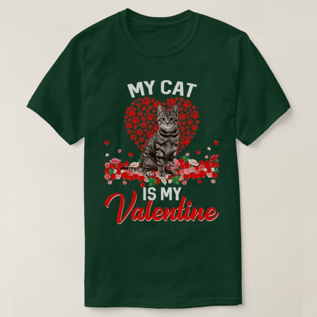 Camiseta Es gracioso que mi gato sea mi amante del gato gat (Diseño del anverso)