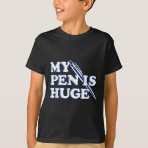 Camiseta Es gracioso que mi pluma sea un enorme humor sarcá