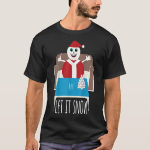 Camiseta Es gracioso que nieva a Snowman retire a referido