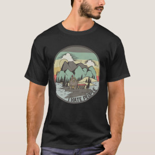 Camiseta Es gracioso que odie a la gente de Vintage Camping