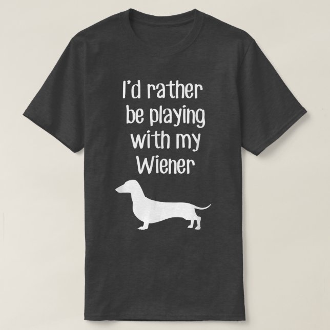 Camiseta Es gracioso que prefiera jugar con mi visera  (Diseño del anverso)