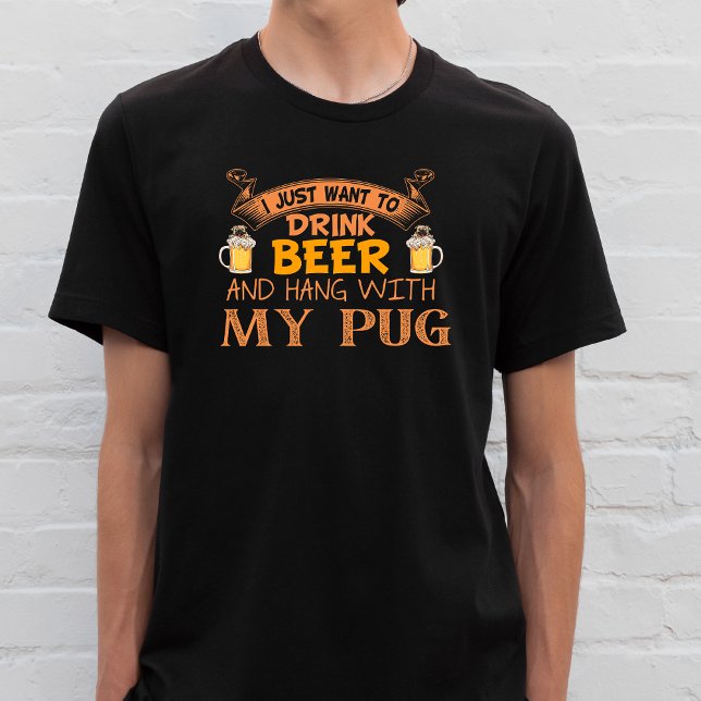 Camiseta Es gracioso que quiera beber cerveza y aguantar co (Subido por el creador)