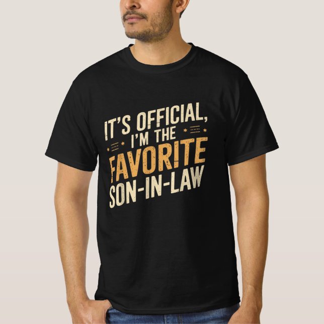 Camiseta Es gracioso que sea oficial que soy el suegro favo (Anverso)