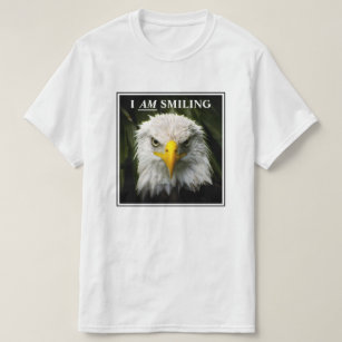 Camiseta Es gracioso que sonreír Grumpy Eagle Photo