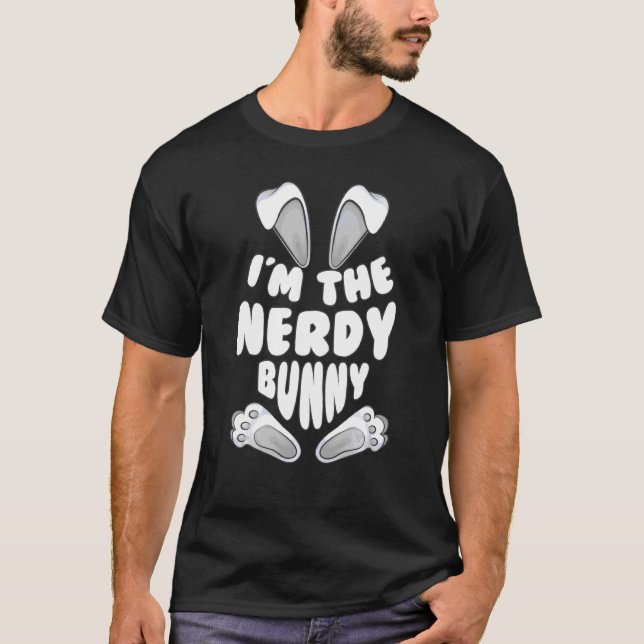 Camiseta Es Gracioso Que Soy La Conejita Nerdy Para Hombres (Anverso)