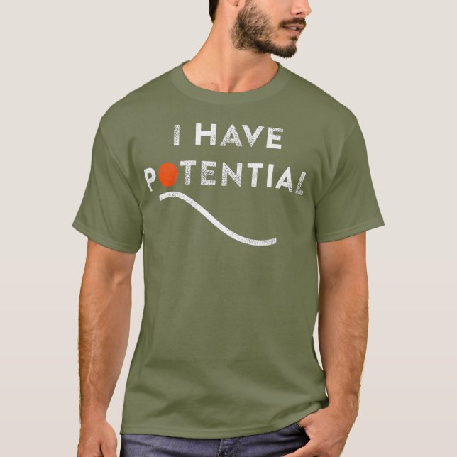 Camiseta Es gracioso que tenga un profesor potencial de fís (Anverso)