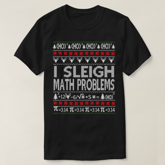 Camiseta Es gracioso que yo escuche problemas matemáticos y (Diseño del anverso)