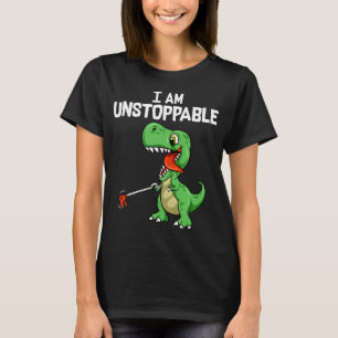 Camiseta Es gracioso que yo sea imparable Grabber Pun de di