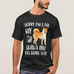 Camiseta Es Gracioso Shiba Inu Lo Siento Tarde Mi Inu Shiba