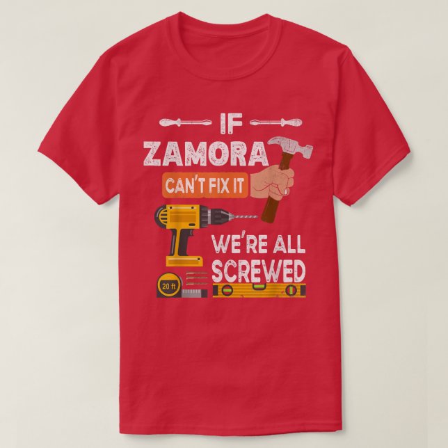 Camiseta Es gracioso si Zamora no puede hacerlo, nadie pued (Diseño del anverso)