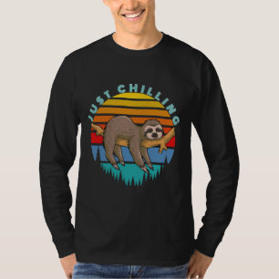 Camiseta Es gracioso sólo escalofriante animal perezoso par