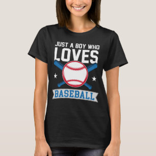 Camiseta Es gracioso sólo un chico que ama al lanzador de b
