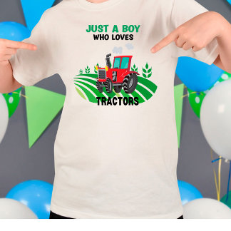 Camiseta Es gracioso sólo un chico que ama la granja de tra