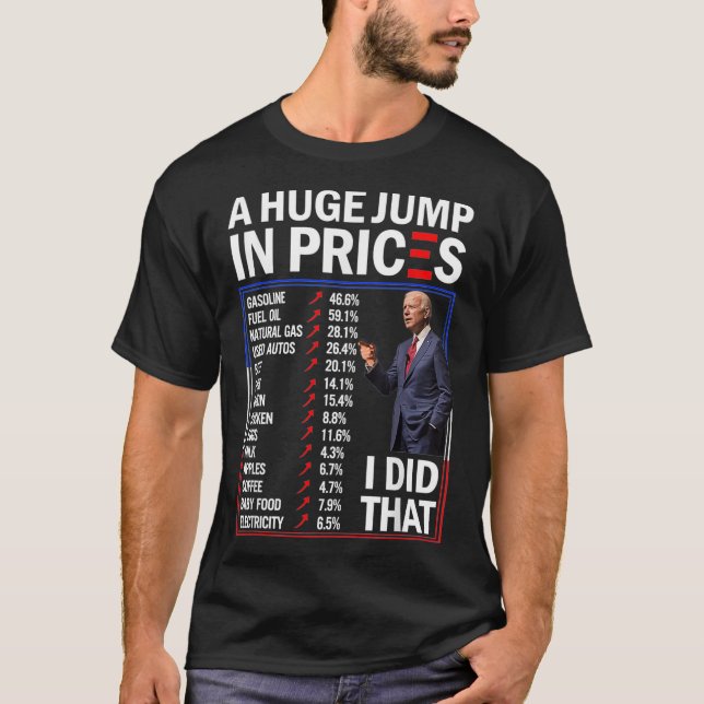 Camiseta Es Gracioso Un Enorme Salto En Los Precios Que Hic (Anverso)