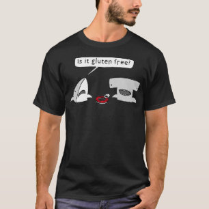 Camiseta ¿Es Gráfica Gluten Free Two Sharks?