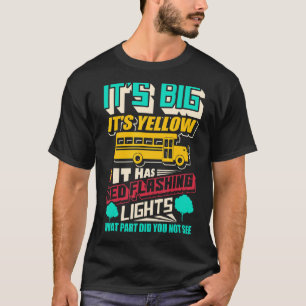 Camiseta Es grande es amarillo, tiene luces rojas intermite