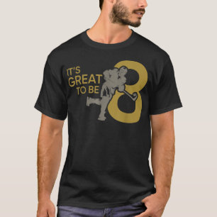 Camiseta Es grandioso ser ocho chicos hockey octavo cumplea