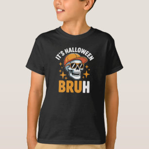 Camiseta Es Halloween Hermano Esqueleto Divertido