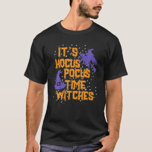 Camiseta Es Hocus Pocus Time Witches Tee Halloween Costum