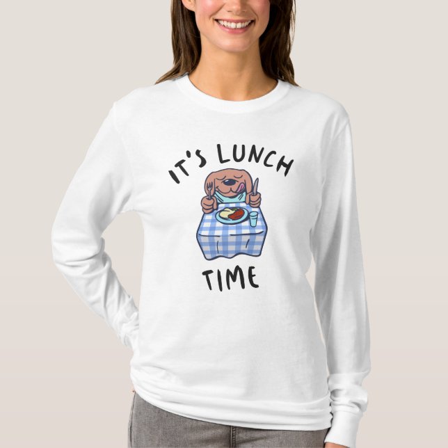 Camiseta Es hora de almorzar (Anverso)