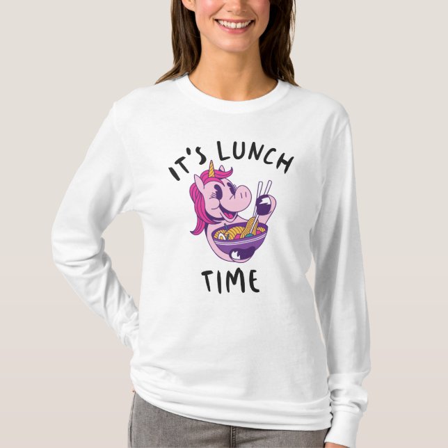 Camiseta Es hora de almorzar (Anverso)