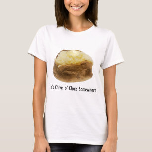 Camiseta Es hora de cebollino en alguna parte Papa al horno