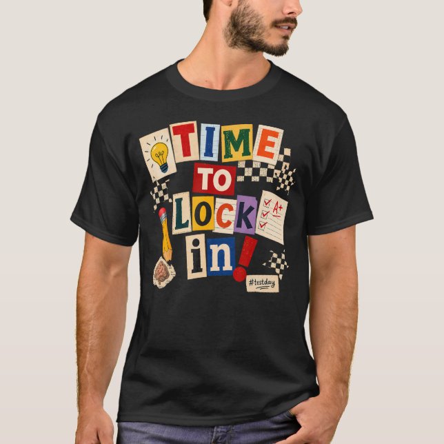Camiseta Es Hora De Concentrarse No Te Estreses Día De Exam (Anverso)