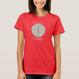 Camiseta Es hora de creer: pequeño chico y reloj