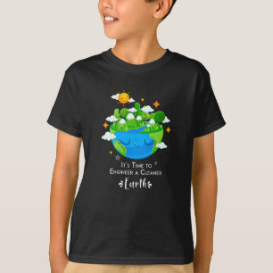 Camiseta Es hora de diseñar un planeta limpio de la Tierra