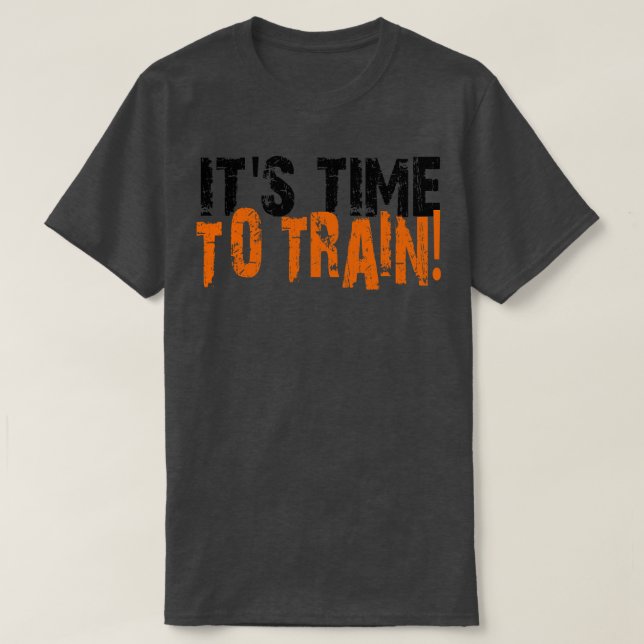 Camiseta es hora de entrenar (Diseño del anverso)