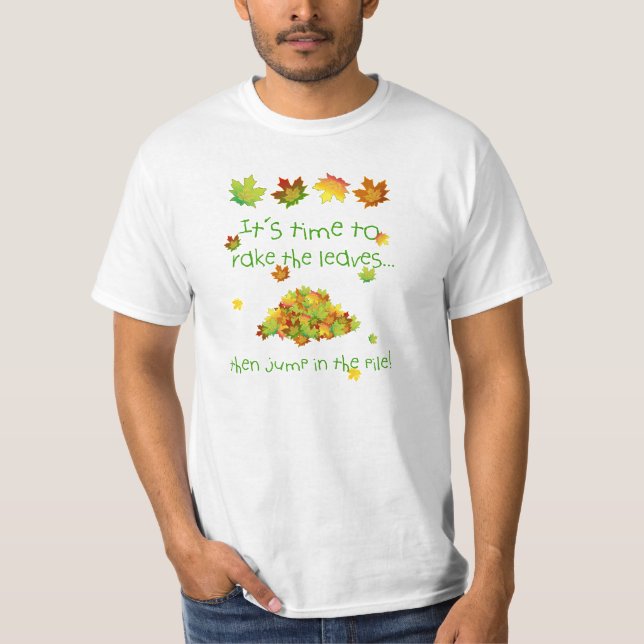 Camiseta Es Hora De Hacer El Tee De Las Hojas (Anverso)