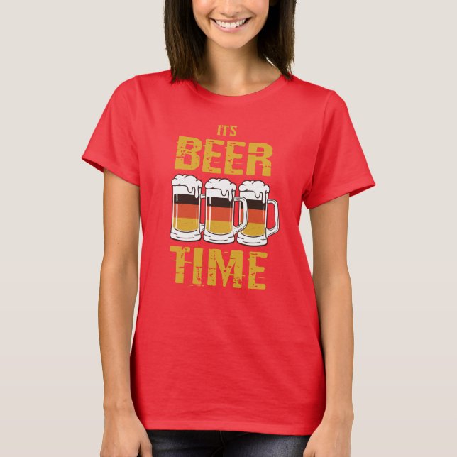 Camiseta Es hora de la cerveza (Anverso)