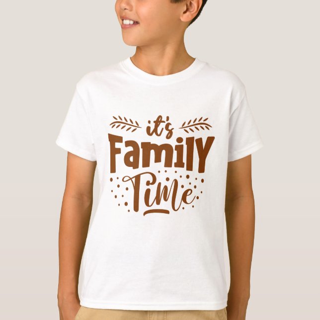 Camiseta es hora de la familia (Anverso)