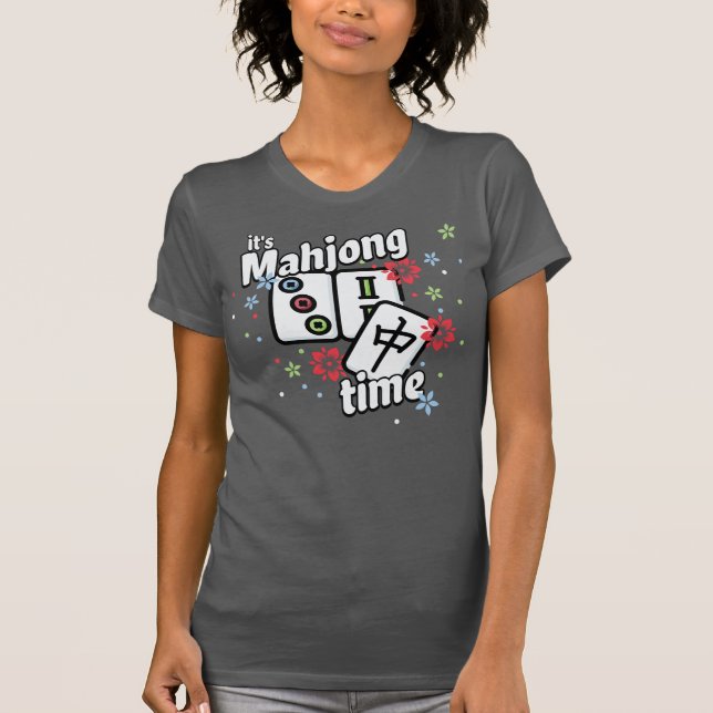 Camiseta ¡Es hora de Mahjong! (Anverso)