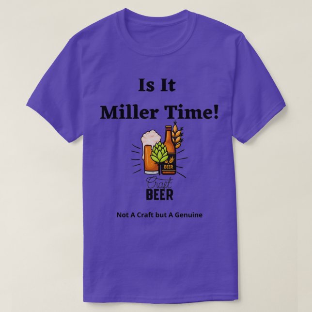 Camiseta Es Hora De Miller T (Diseño del anverso)
