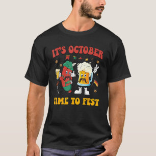 Camiseta Es hora de octubre de protestar contra la cerveza