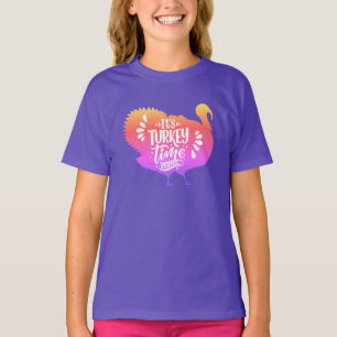 Camiseta Es hora de pavo para el día de acción de gracias