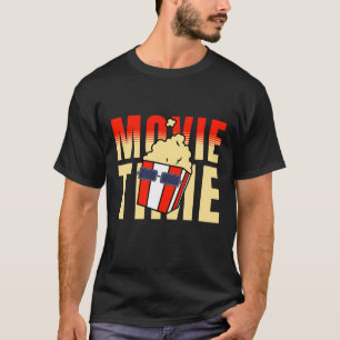 Camiseta Es Hora de Película y Palomitas de Maíz