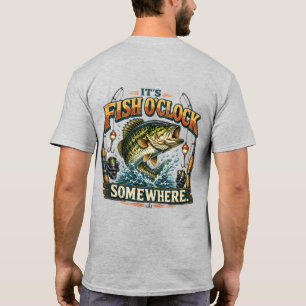 Camiseta Es hora de pescar en algún lugar divertido