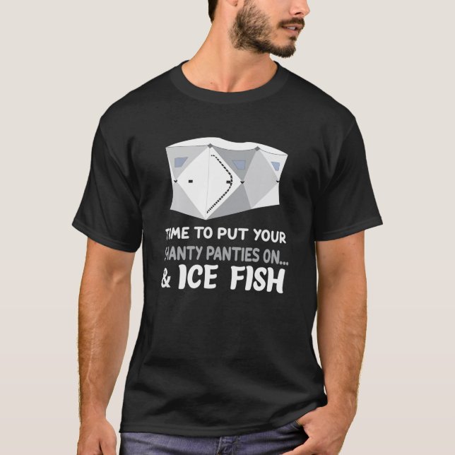 Camiseta Es Hora De Poner Tus Barrillos Y Pescado De Hielo (Anverso)