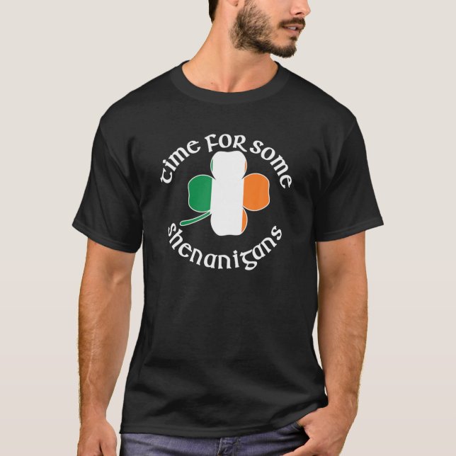 Camiseta Es Hora De Que Shenanigans Shamrock St Patricks Fu (Anverso)