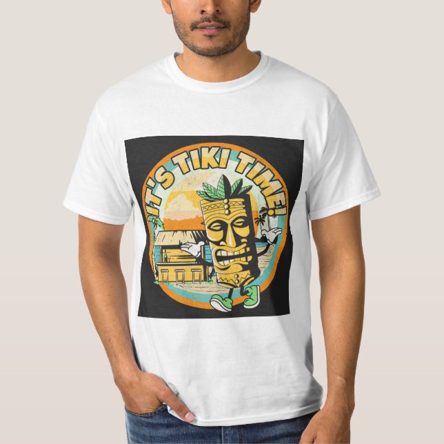 Camiseta ¡Es hora de Tiki! (Anverso)