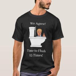 Camiseta Es hora de tirar el inodoro Trump contra Trump