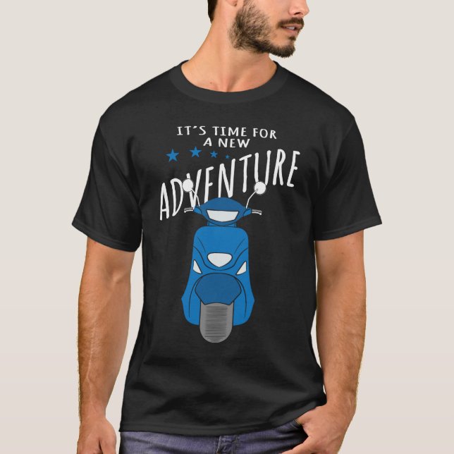 Camiseta Es hora de un nuevo diseño de moto de aventura (Anverso)