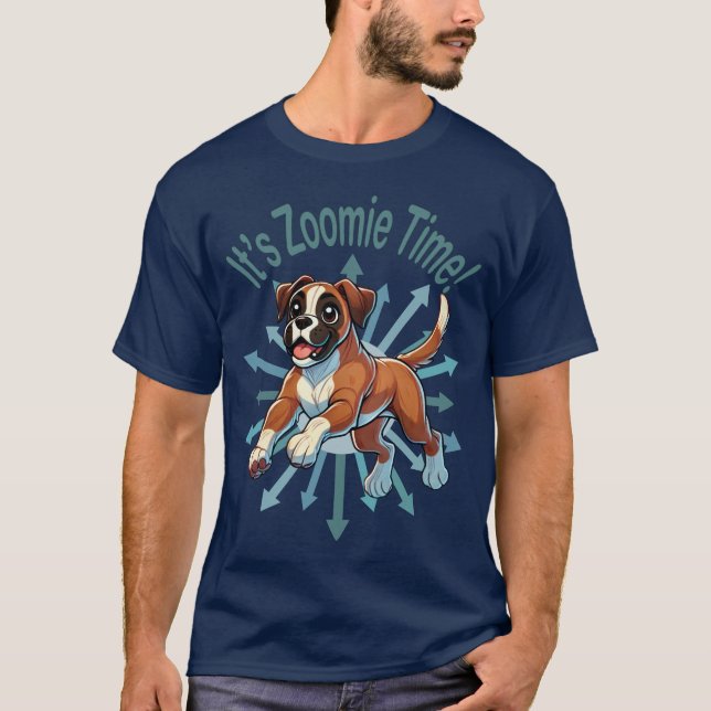 Camiseta Es hora de Zoomie Boxer (Anverso)