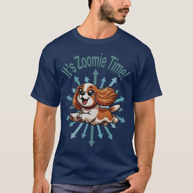 Camiseta Es hora de Zoomie Cavalier Spaniel (Anverso)