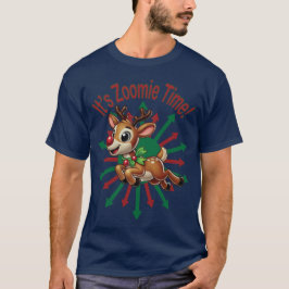 Camiseta ¡Es hora de Zoomie! Navidades renos