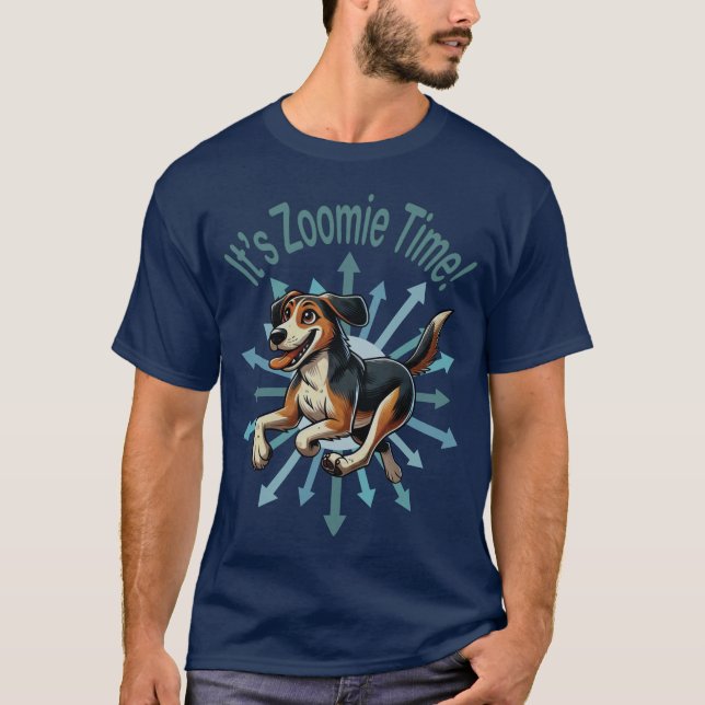 Camiseta Es Hora de Zoomie Perro Mediano (Anverso)
