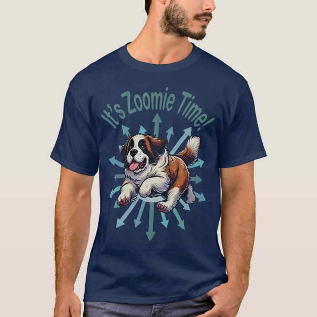 Camiseta Es hora de Zoomie Saint Bernard (Anverso)